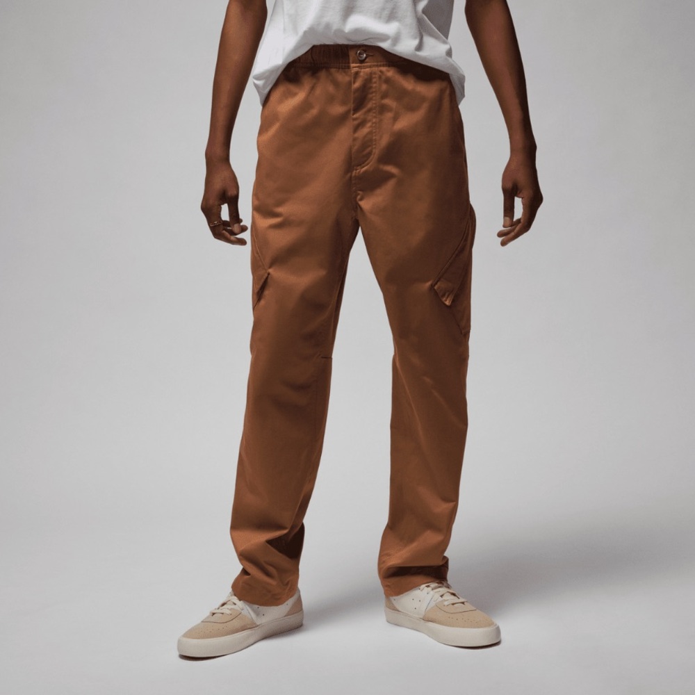 Air Jordan Essentials Chicago Cargo Trousers FB7305-281 Tan Men's Size Small